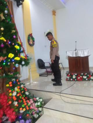 Polsek Singingi Hilir Gelar Pengamanan Perayaan Natal dan Tahun baru 2024